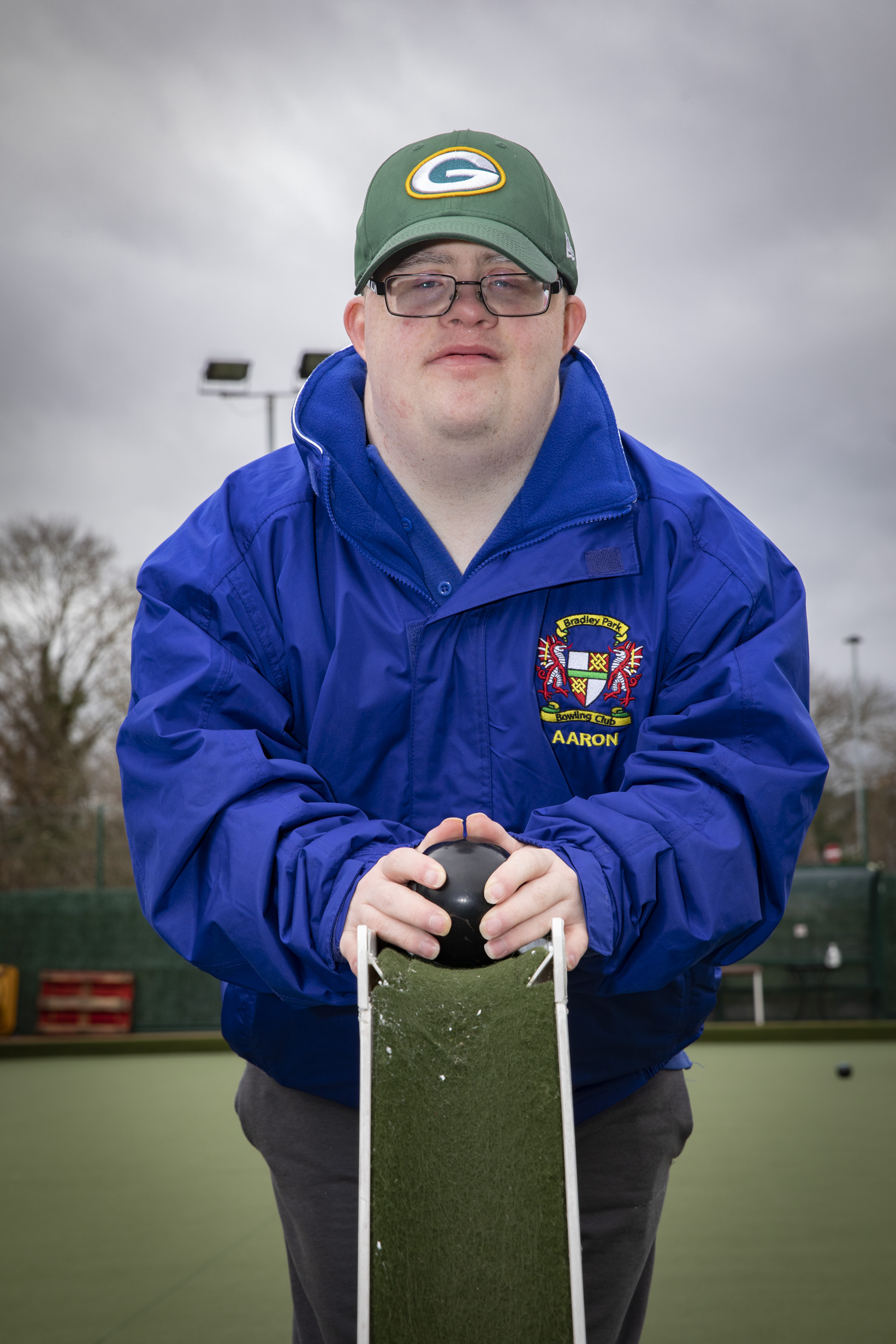 Aaron Sturrock enjoying the bowls.   
